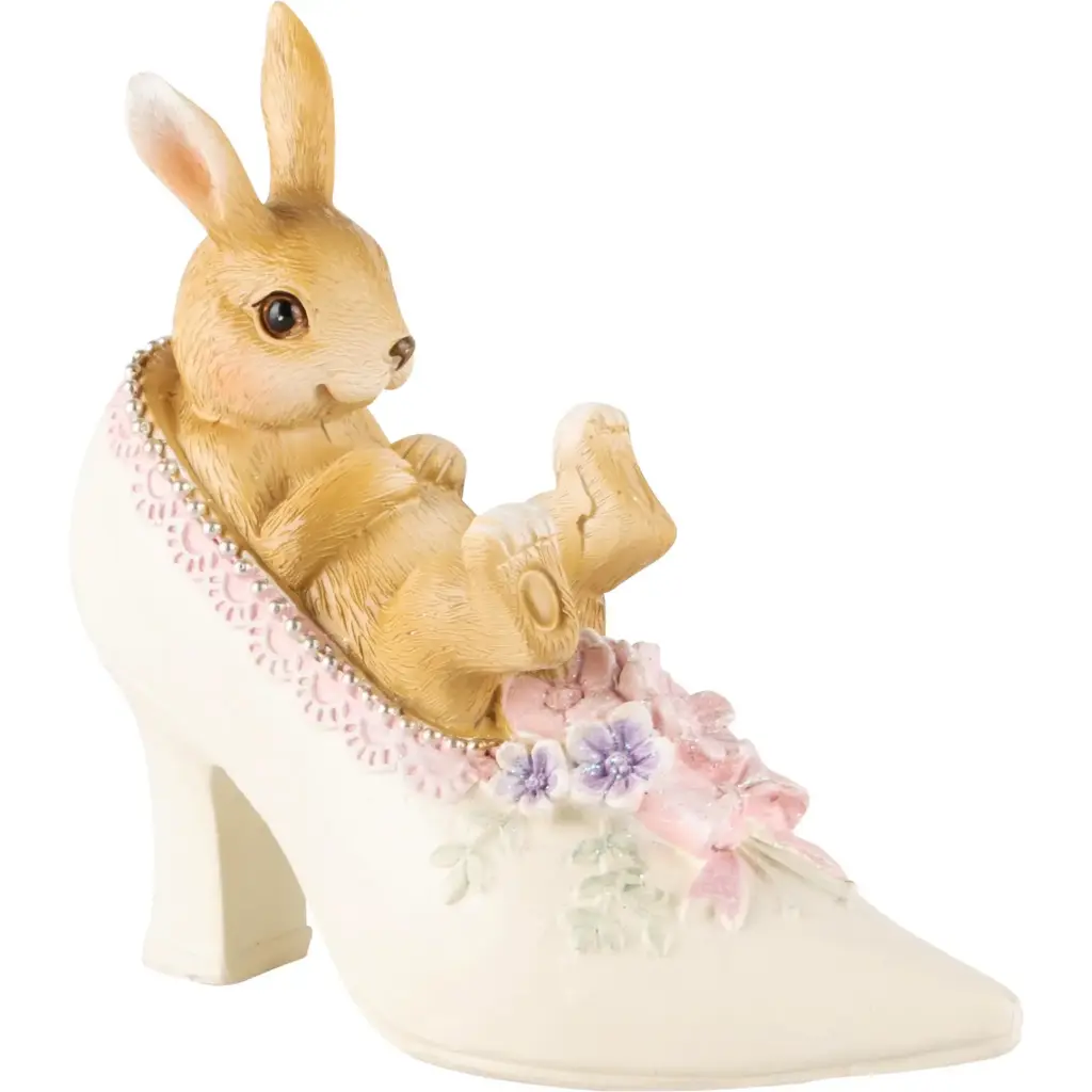 [A240133] Lapin dans une chaussure Dekoratief