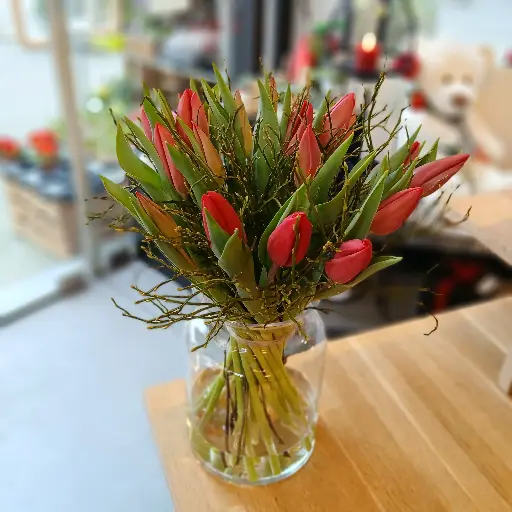 Bouquet de tulipes (couleur du jour)